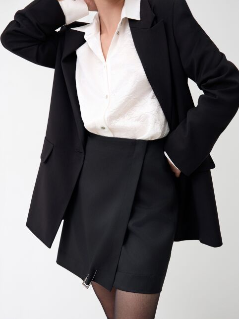 Юбка- mini на запах с декоративной булавкой LU 3261 - купить в интернет-магазине Conte