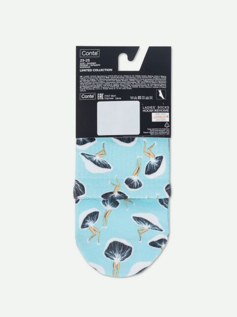 Укороченные носки с хлопком «Mushrooms» - купить в интернет-магазине Conte