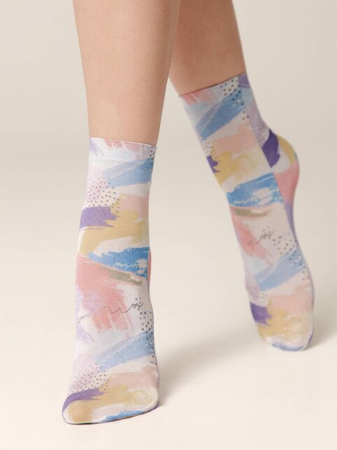 Сияющие носки с рисунком «Abstraction» - купить в интернет-магазине Conte