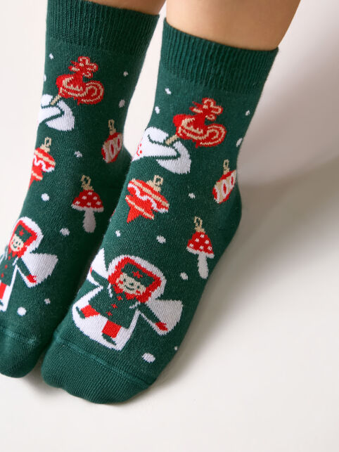 Носки с рисунком «Снежный ангел» зимняя коллекция - купить в интернет-магазине Conte