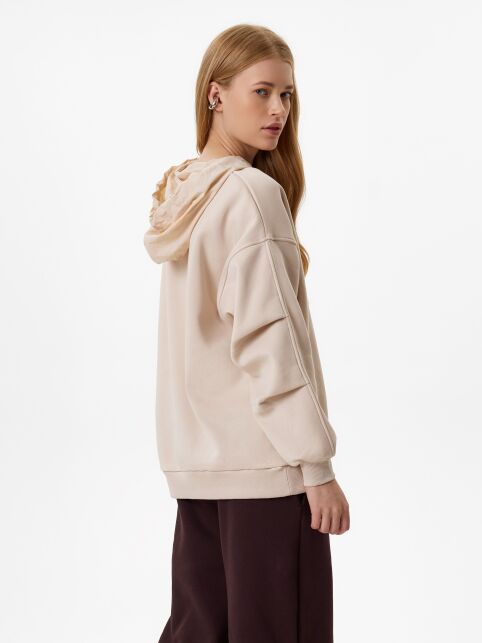 Джемпер из футера с капюшоном LD 3226 - купить в интернет-магазине Conte