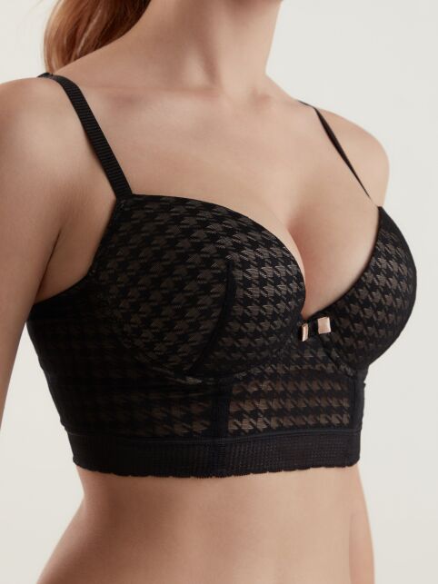 Бюстгальтер-бюстье в гусиную лапку Body Couture RB3116 - купить в интернет-магазине Conte