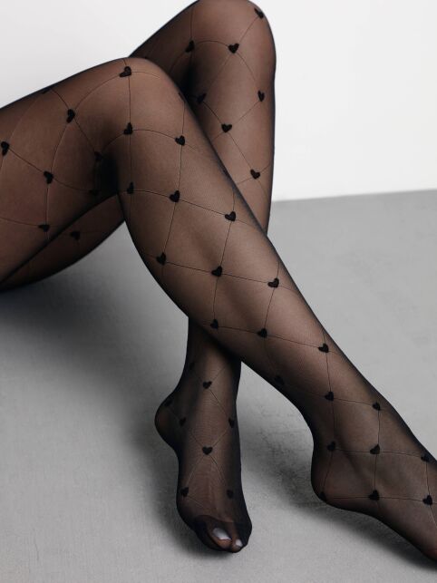 Колготки в ромбы и сердечки LOVERS - купить в интернет-магазине Conte
