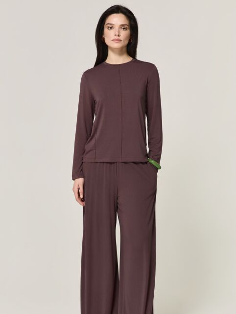 Лонгслив из вискозы с декоративными швами LD 3506 - купить в интернет-магазине Conte