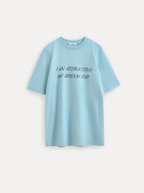 Футболка из хлопка с рисунком «I am attracting» LD 3036 - купить в интернет-магазине Conte