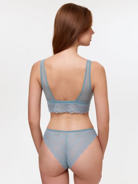 Бюстье с цветочным кружевом и прозрачной сеткой FLOWER LINE LBE 3175 - купить в интернет-магазине Conte