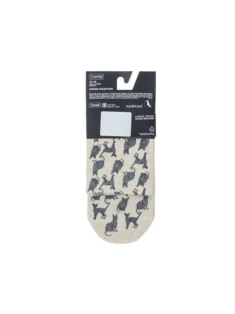 Носки со льном из лимитированной коллекции BEST FRIENDS «Сфинкс» - купить в интернет-магазине Conte