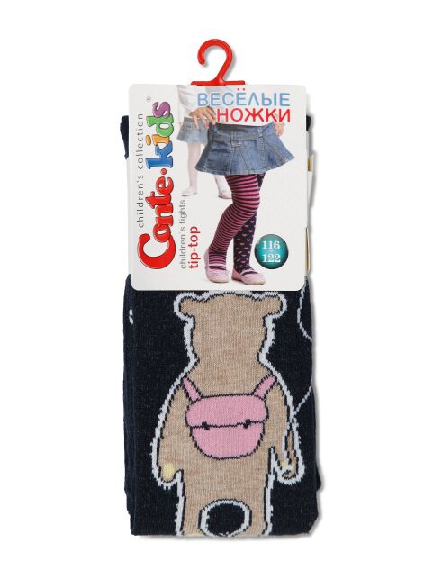 Колготки детские TIP-TOP (веселые ножки) темно-синий - купить в интернет-магазине Conte