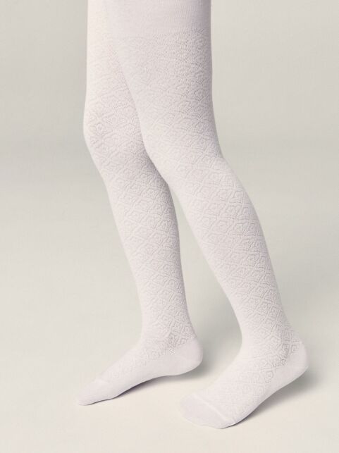 Колготки детские хлопковые TIP-TOP белый 363 - купить в интернет-магазине Conte
