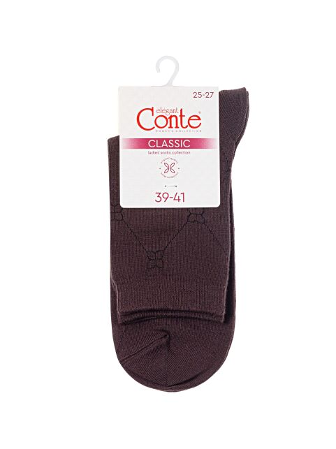 Носки из хлопка с геометрическим рисунком CLASSIC - купить в интернет-магазине Conte