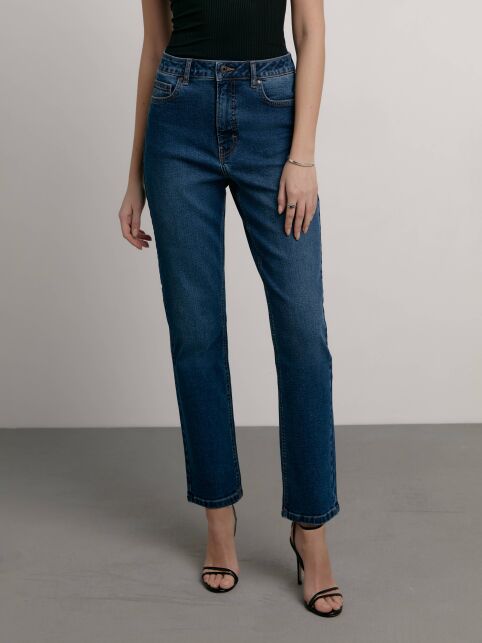 Джинсы size plus с высокой посадкой CON-532 - купить в интернет-магазине Conte