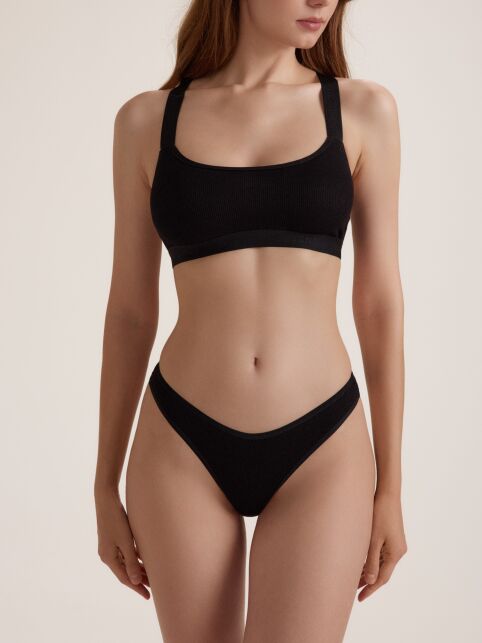 Бюстье в рубчик с перекрёстными бретелями ACTIVE SHAPE LBE 3184 - купить в интернет-магазине Conte