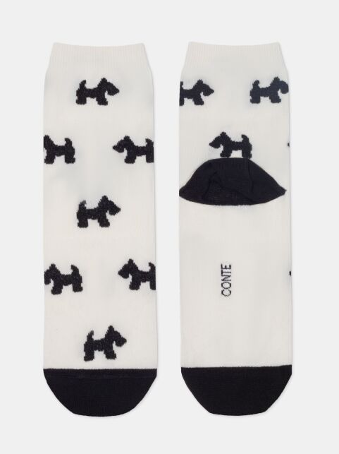Хлопковые носки CLASSIC с рисунком «Собачки» - купить в интернет-магазине Conte