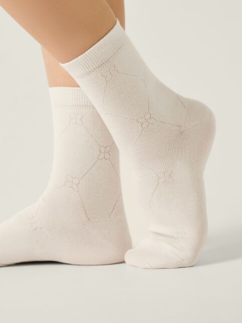 Носки из хлопка с геометрическим рисунком CLASSIC - купить в интернет-магазине Conte