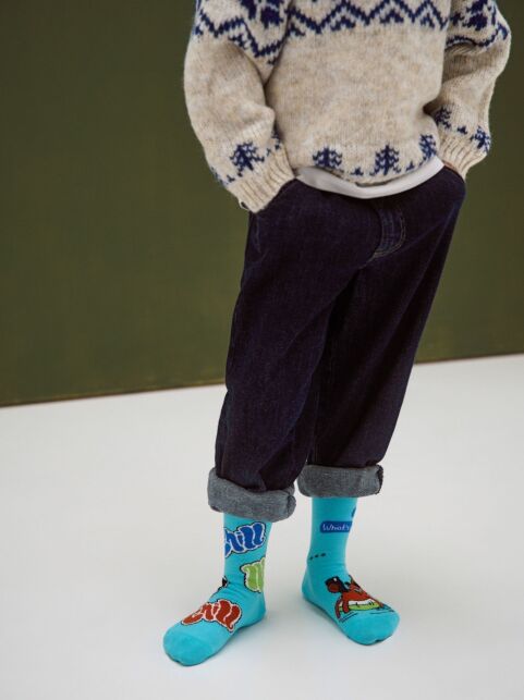 Хлопковые носки с рисунками "Chill" - купить в интернет-магазине Conte