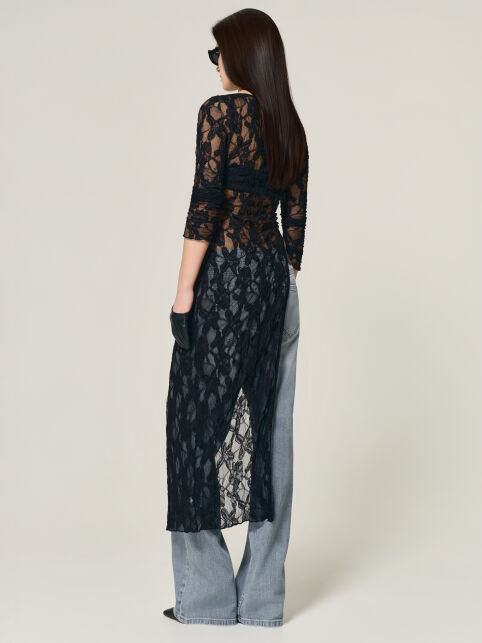 Туника из цветочного кружева с разрезом по ноге LD 3501 - купить в интернет-магазине Conte