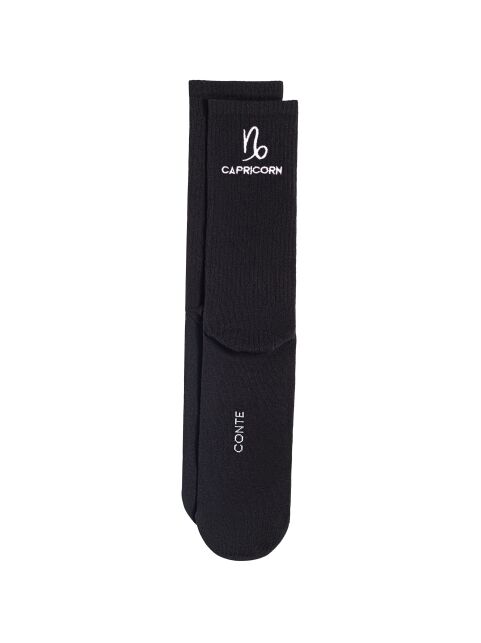 Удлинённые хлопковые носки с вышивкой «Козерог» - купить в интернет-магазине Conte