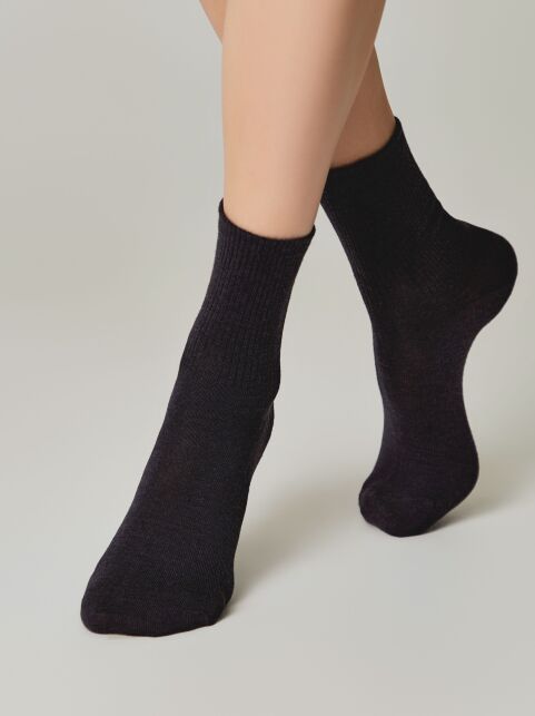 Теплые носки с шерстью в мелкий рубчик COMFORT - купить в интернет-магазине Conte