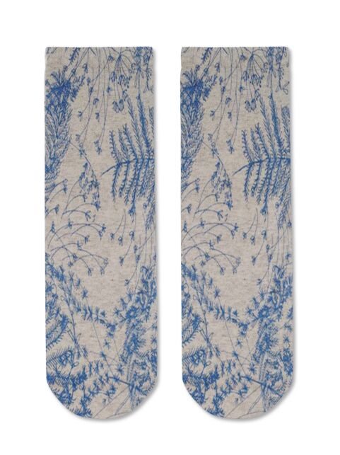 Носки с принтом FANTASY из смесовой пряжи с хлопком и льном, модель 260 - купить в интернет-магазине Conte