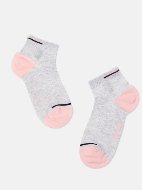 Короткие светло-серые спортивные носки ACTIVE lycra®, модель 957 - купить в интернет-магазине Conte