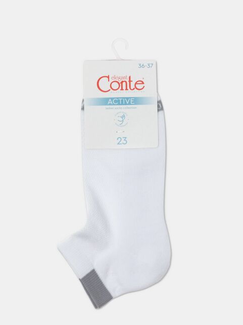 Короткие носки из хлопка с рисунком "сетка" и махровой стопой - купить в интернет-магазине Conte