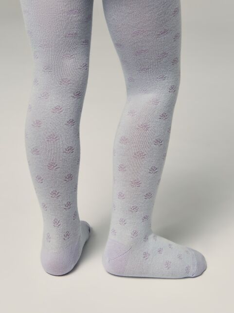Хлопковые колготки с рисунком «цветы» - купить в интернет-магазине Conte
