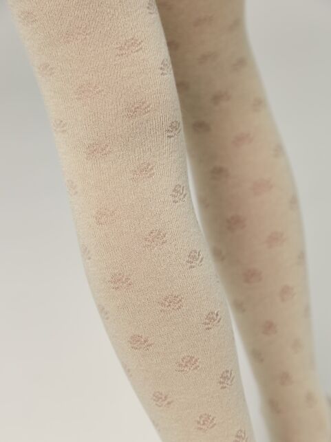 Хлопковые колготки с рисунком «цветы» - купить в интернет-магазине Conte