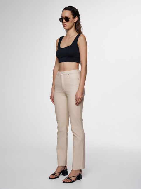 Джинсы straight «под кожу» с высокой посадкой CON-699 Джинсы straight «под кожу» с высокой посадкой CON-699 - купить в интернет-магазине Conte