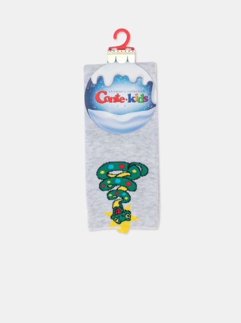 Новогодние детские носки с пикотом «Змейка» - купить в интернет-магазине Conte