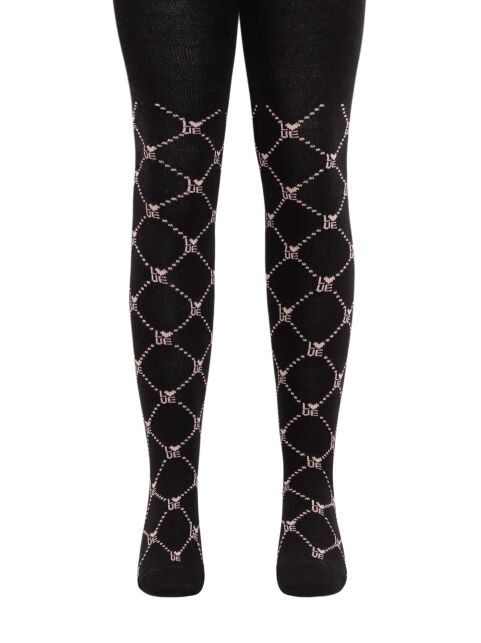 Колготки из хлопка с геометрическим рисунком «Love» - купить в интернет-магазине Conte