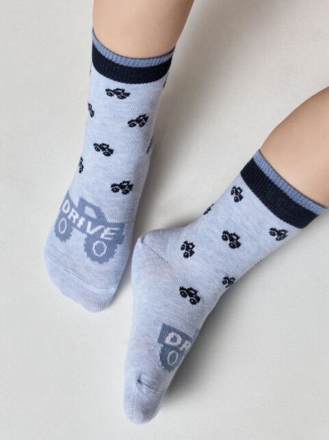 Хлопковые носки с рисунком “Drive” - купить в интернет-магазине Conte