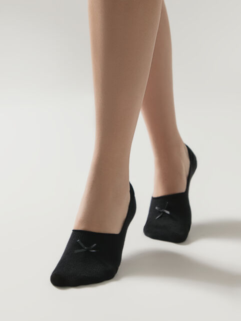 Хлопковые подследники с бантиком CLASSIC - купить в интернет-магазине Conte