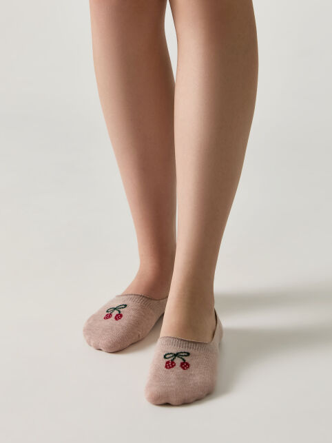 Хлопковые подследники с рисунком «Клубничка» CLASSIC - купить в интернет-магазине Conte