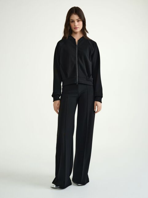 Прямые брюки широкого кроя с высокой посадкой и строчками по переду LBK 3121 - купить в интернет-магазине Conte