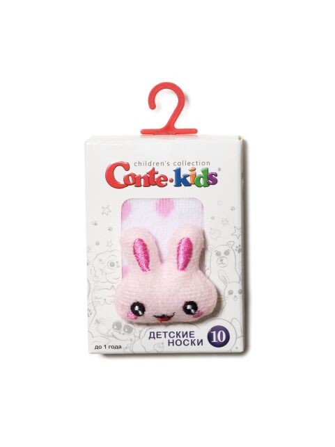 Махровые носки SOF-TIKI с мордашками "Зайка" - купить в интернет-магазине Conte