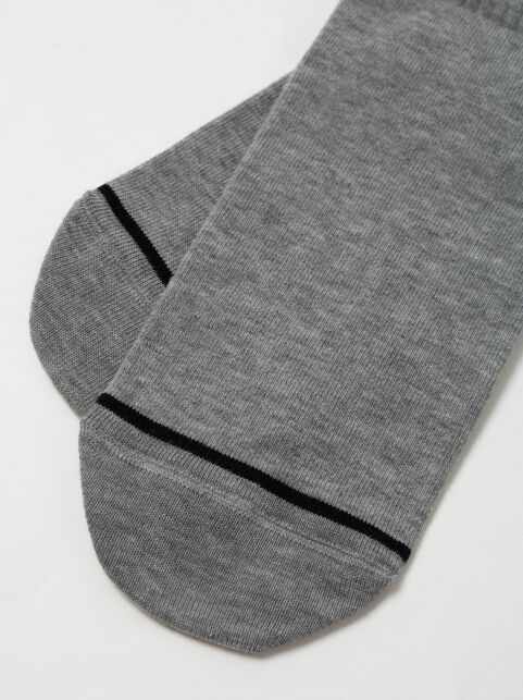 Короткие серые носки из хлопка с отсылкой к логотипу бренда, модель 184 - купить в интернет-магазине Conte