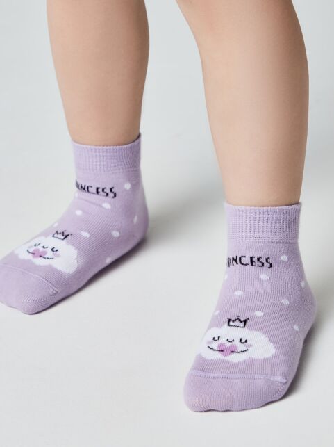 Хлопковые носки с рисунком “Princess” - купить в интернет-магазине Conte