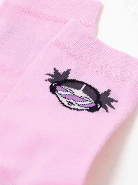 Хлопковые светло-розовые носки SOF-TIKI с махровой стопой, модель 523 - купить в интернет-магазине Conte