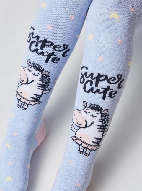 Колготки SOF-TIKI (махровые внутри) с рисунками, модель 521 - купить в интернет-магазине Conte