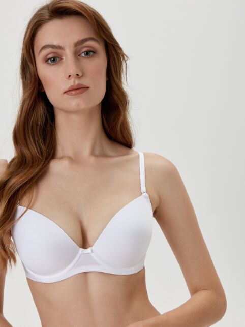 Бюстгальтер женский со съемными бретелями DAY BY DAY RB 1003 белый - купить в интернет-магазине Conte