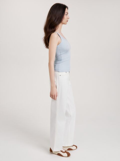 Топ в рубчик из вискозы на бретелях LT 3418 - купить в интернет-магазине Conte