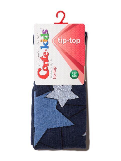 Хлопковые колготки с люрексом и рисунком «звезды» - купить в интернет-магазине Conte