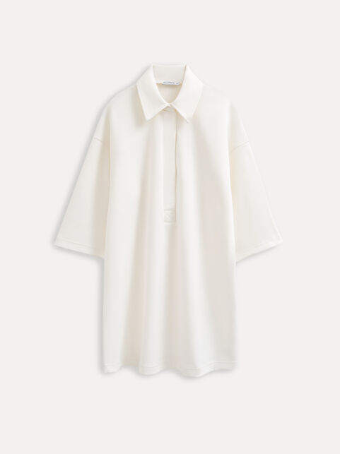 Платье-поло прямого кроя из футера-пике LPL 3459 - купить в интернет-магазине Conte