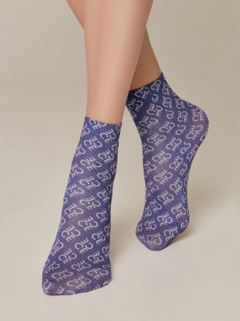 Сияющие носки с рисунком "Conte" - купить в интернет-магазине Conte
