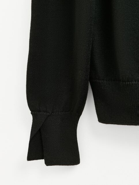 Джемпер из хлопка и модала с разрезами на манжетах LDK 24106 - купить в интернет-магазине Conte