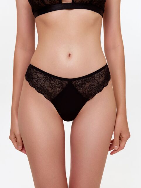 Трусы бразилиано со средней линией талии из кружева модала FLOWER LINE LBR 3179 - купить в интернет-магазине Conte