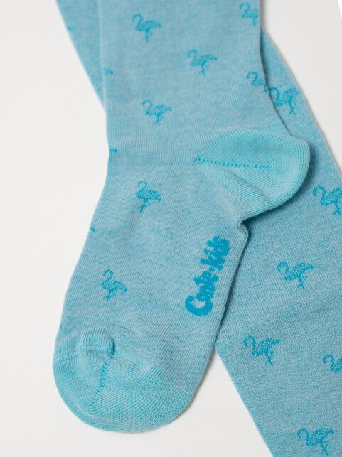 Хлопковые колготки с рисунком «фламинго» - купить в интернет-магазине Conte