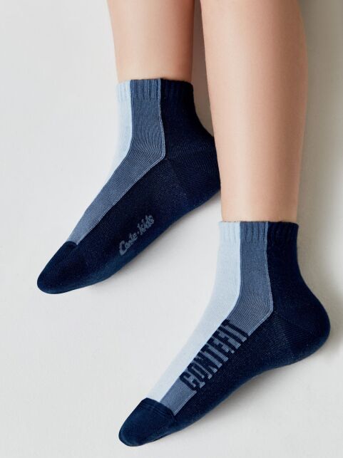 Короткие спортивные носки ACTIVE lycra® цвета джинс, модель 579 - купить в интернет-магазине Conte