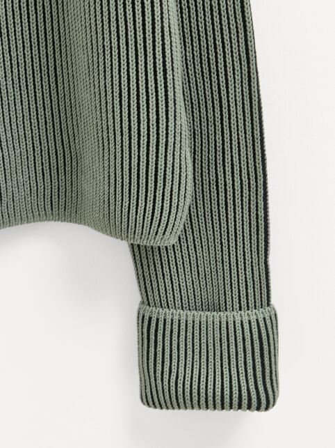 Джемпер объёмного силуэта с воротником стойкой из пряжи с хлопком LDK 24121 - купить в интернет-магазине Conte