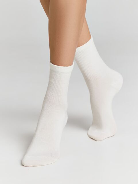 Теплые носки с шерстью в мелкий рубчик COMFORT - купить в интернет-магазине Conte